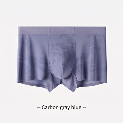Cooling Ice-Silk Boxer Briefs - Subtle Camo Seamless Trunks