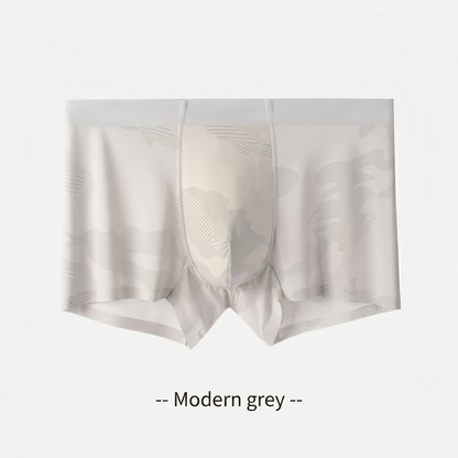 Cooling Ice-Silk Boxer Briefs - Subtle Camo Seamless Trunks