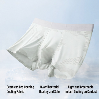 Cooling Ice-Silk Boxer Briefs - Subtle Camo Seamless Trunks