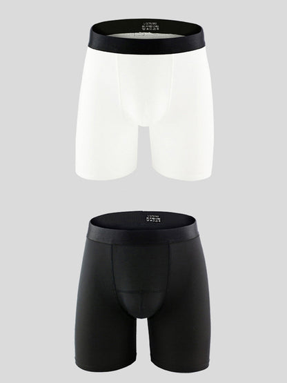 2 Pack Men's Compression Athletic Boxer Briefs