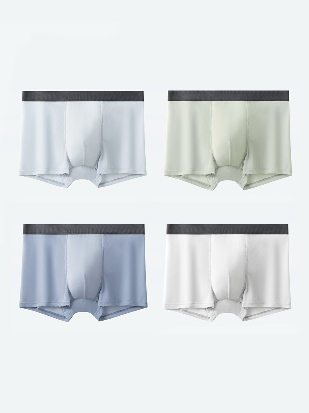 4 Pack Men's Seamless Comfy Pouch Trunks