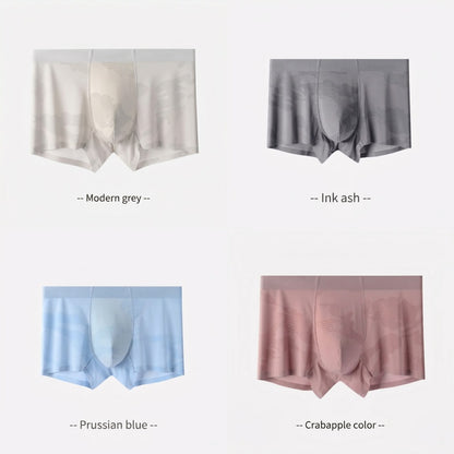 Cooling Ice-Silk Boxer Briefs - Subtle Camo Seamless Trunks