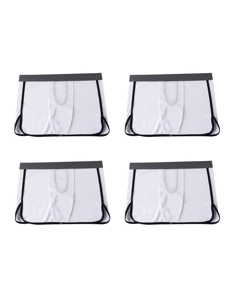 2 Pack Men's  Button Casual U-Shaped Roman Skirt Dual-Purpose Arrow Pants Underwear