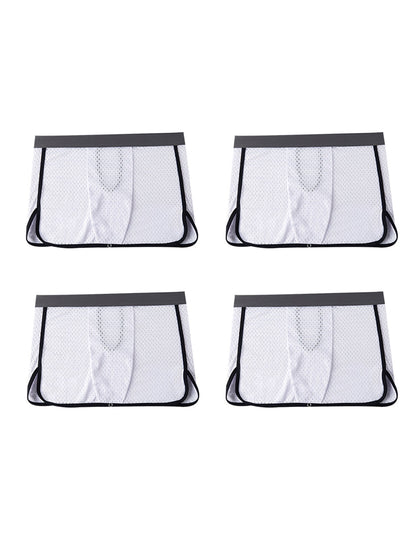 2 Pack Men's  Button Casual U-Shaped Roman Skirt Dual-Purpose Arrow Pants Underwear