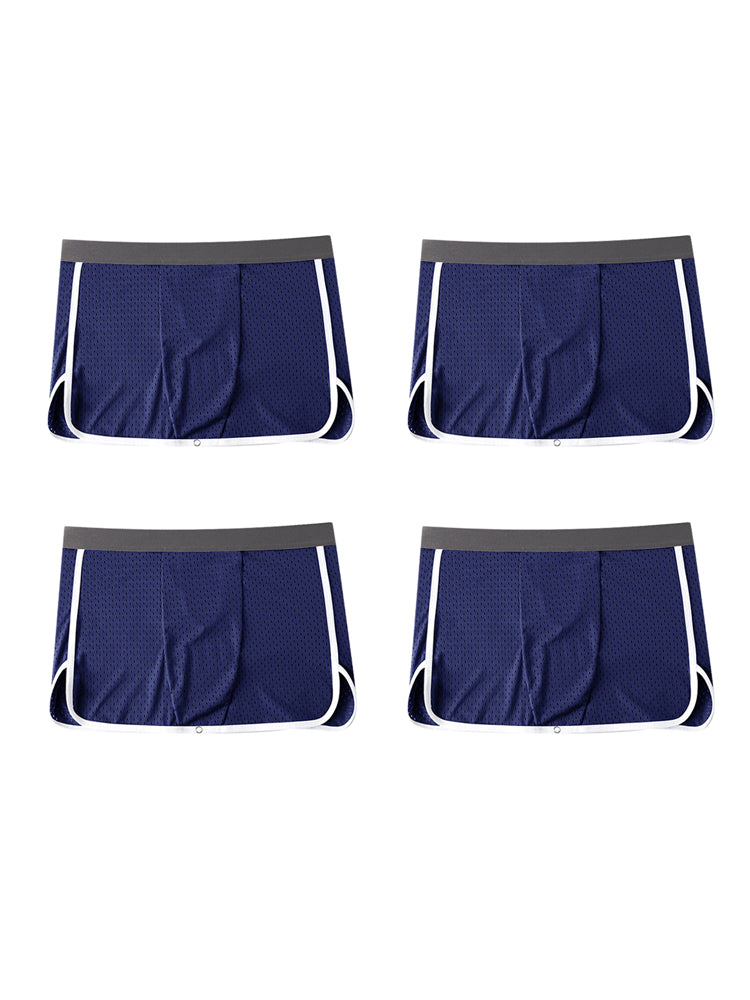 2 Pack Men's  Button Casual U-Shaped Roman Skirt Dual-Purpose Arrow Pants Underwear