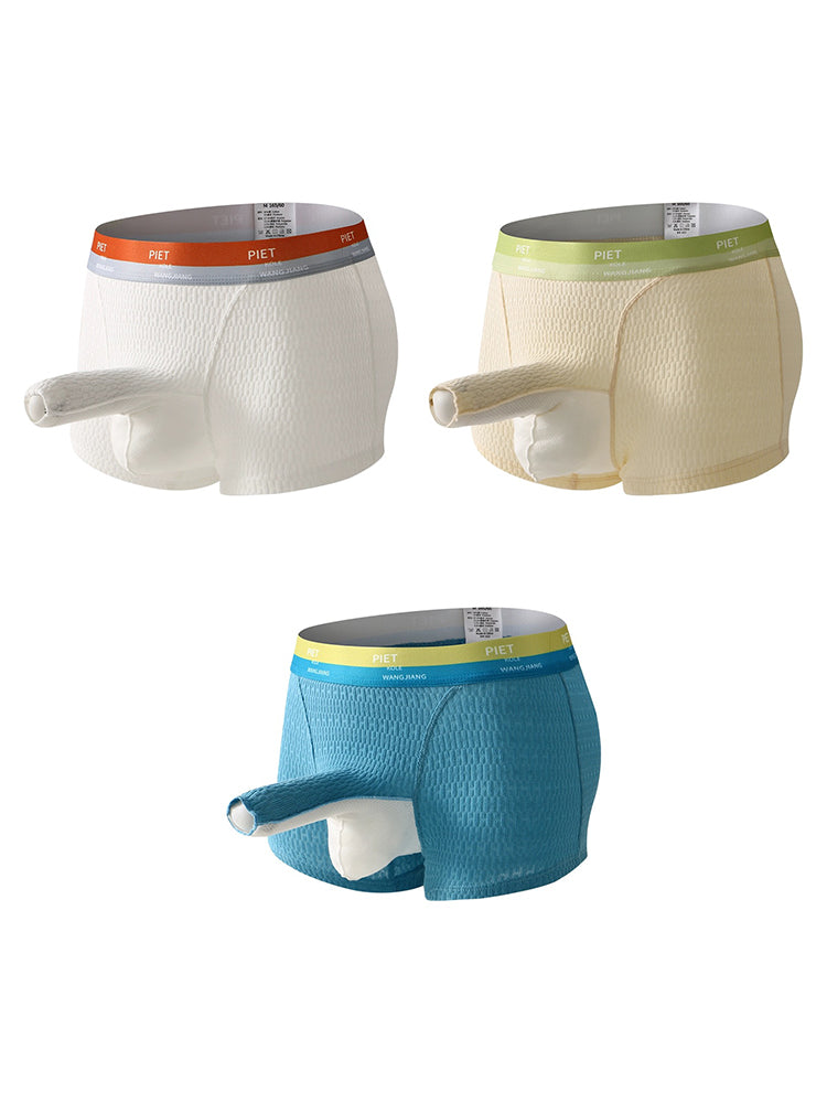 3 Pack Separate Pouch Trunks with Open Fly