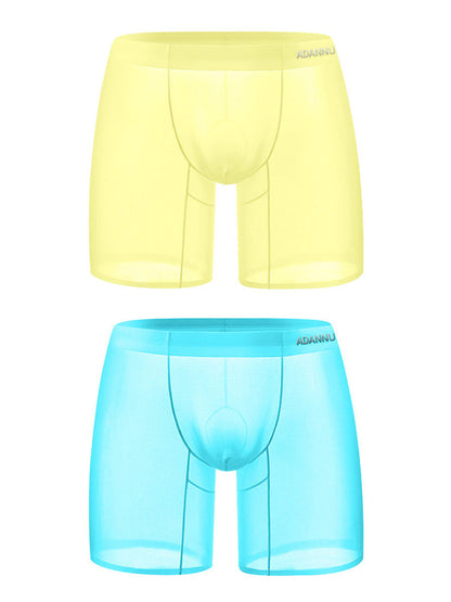 Ultra-Thin Breathable Semi-Transparent Pouch Boxers Briefs & Midway Briefs