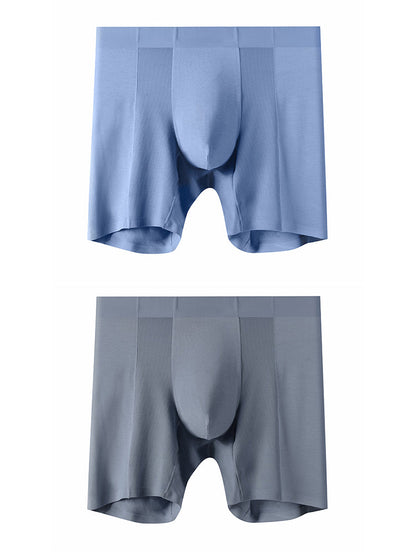2 Pack Men's Long Athletic Boxer Briefs