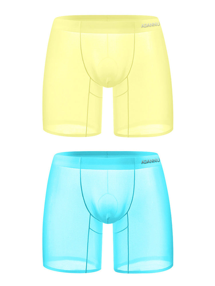 Ultra-Thin Breathable Semi-Transparent Pouch Boxers Briefs & Midway Briefs