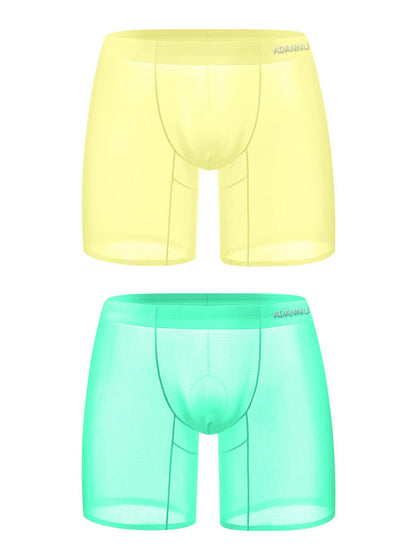Ultra-Thin Breathable Semi-Transparent Pouch Boxers Briefs & Midway Briefs