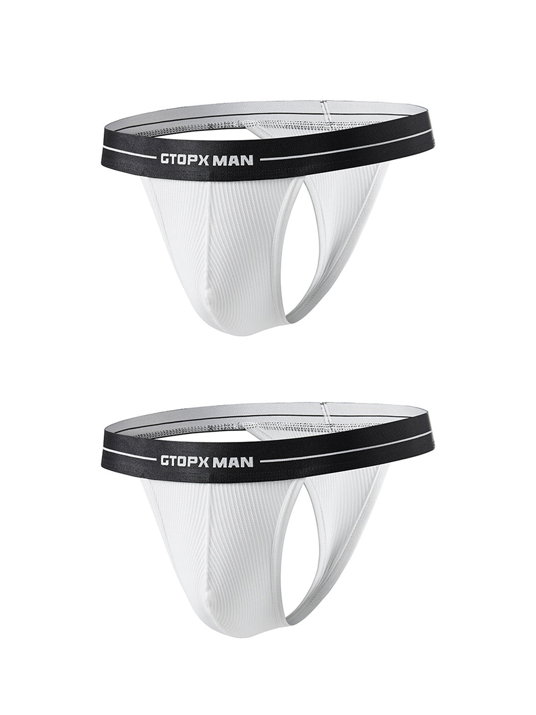 2 Pack Men's Sexy T-Back Mesh Thong