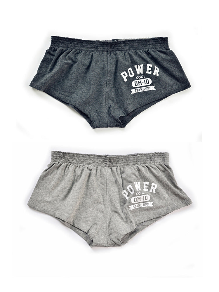 Men's DM Printed Lettering Low Waist Sexy Cotton Boxer Shorts