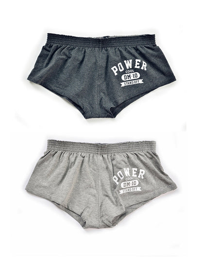Men's DM Printed Lettering Low Waist Sexy Cotton Boxer Shorts