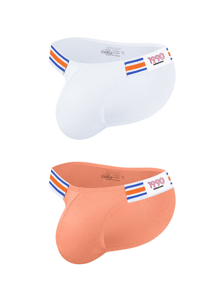 2 Pack Men's Breathable Low Rise Sexy Briefs