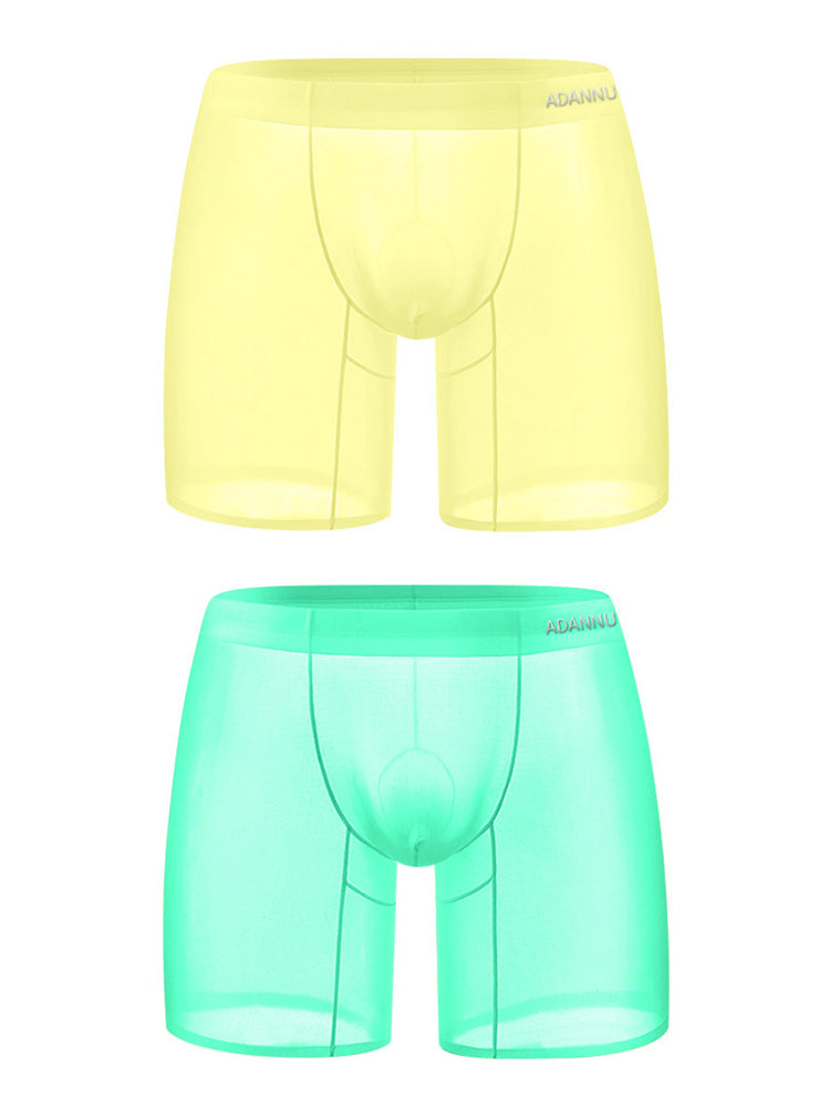Ultra-Thin Breathable Semi-Transparent Pouch Boxers Briefs & Midway Briefs