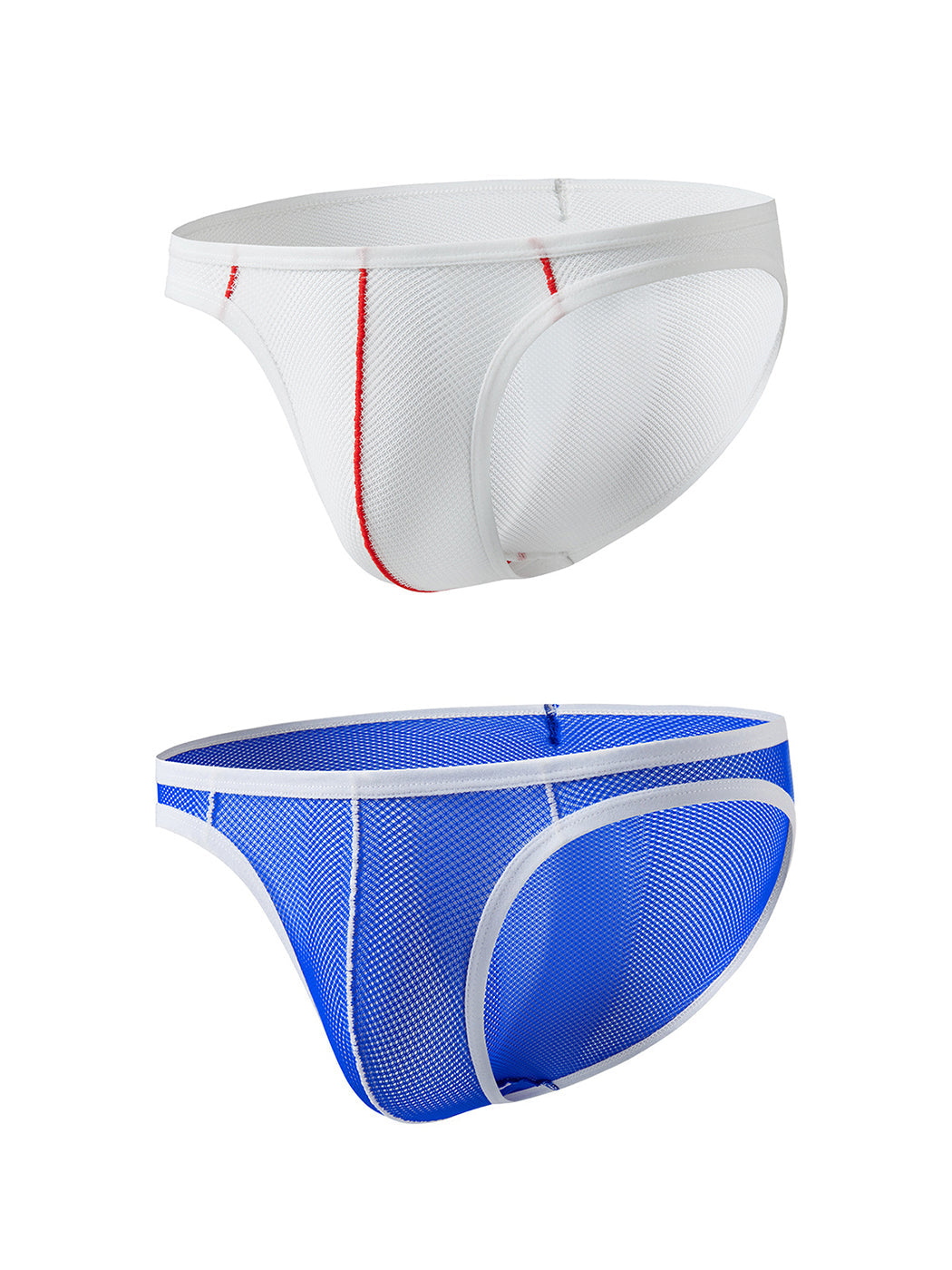 2 Pack Men's See-through Mesh Bikini