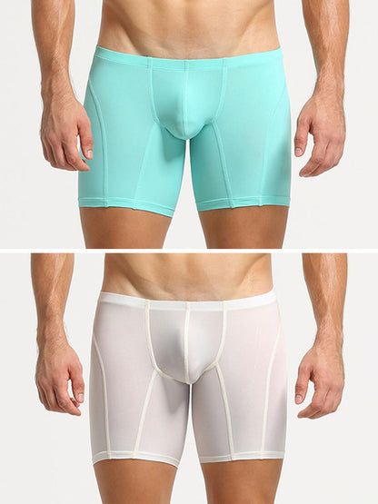 2 Pack Men's U-Pouch Low-Rise Boxer Briefs