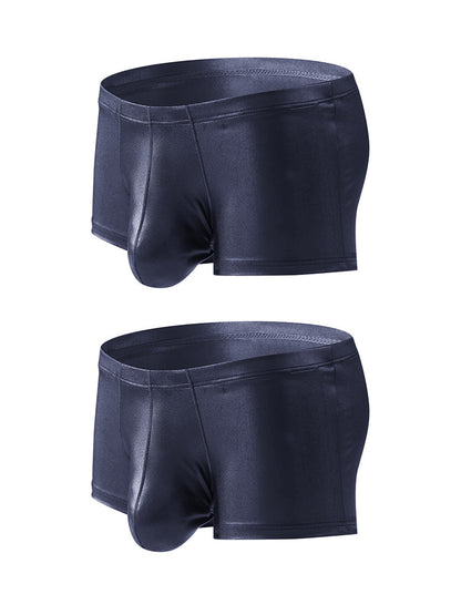 2 Pack Men's Big Pouch Performance Sexy Trunks