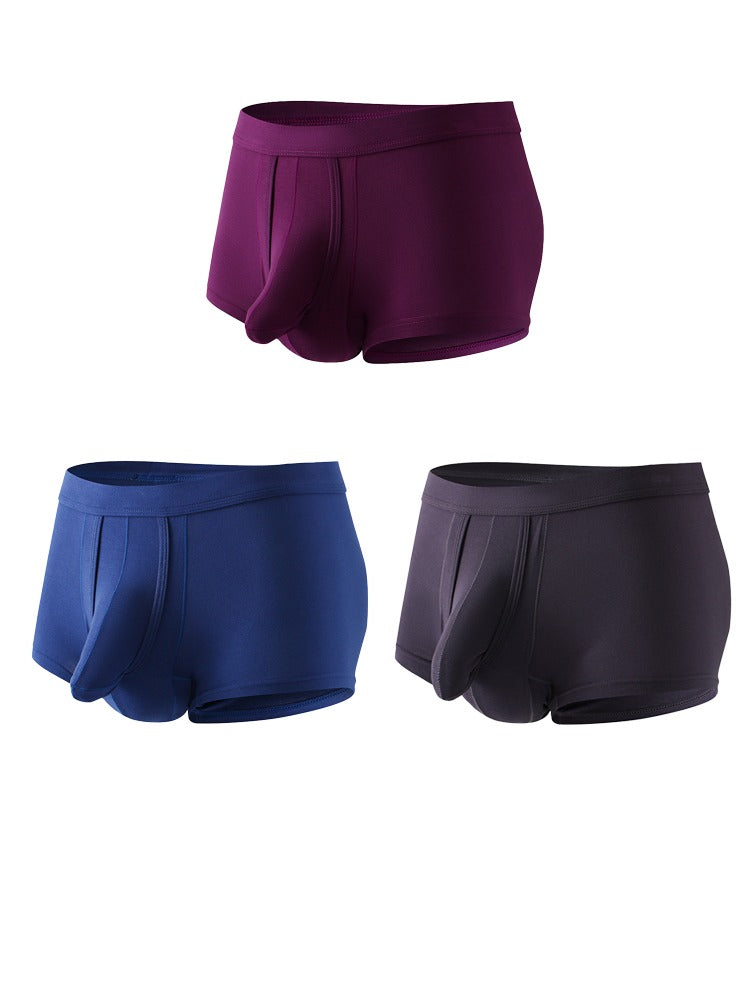 Sexy Separated Ball Pouch Trunks For Men