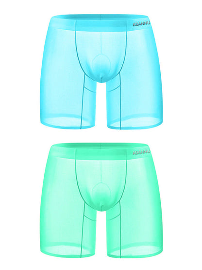 Ultra-Thin Breathable Semi-Transparent Pouch Boxers Briefs & Midway Briefs