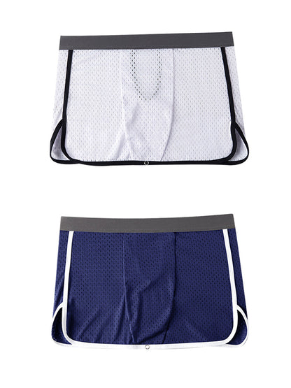 2 Pack Men's  Button Casual U-Shaped Roman Skirt Dual-Purpose Arrow Pants Underwear