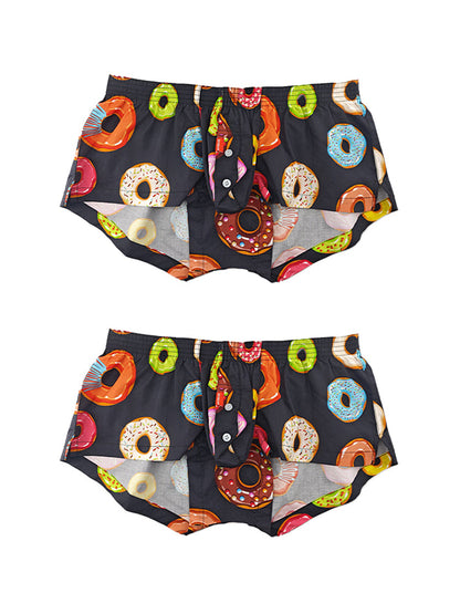2 Pack Men's Cotton Casual Trunks Underwear