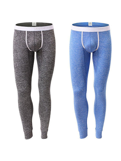 Men's U-Convex Pouch Sexy Base Layer Warm Pants Sleep Pants