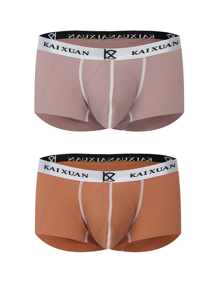 2 Pack Men's Modal Simple Skin-Friendly Trunks