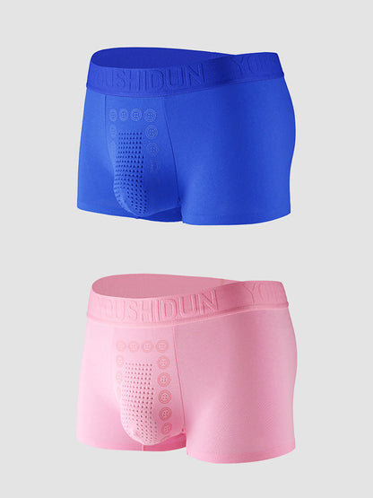 2-pack Men's Negative Ion Massage Boxer Briefs
