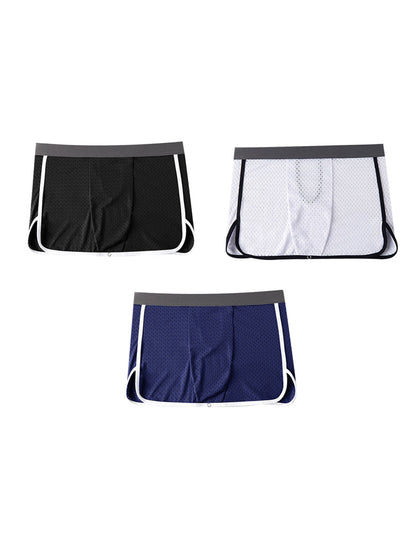 2 Pack Men's  Button Casual U-Shaped Roman Skirt Dual-Purpose Arrow Pants Underwear
