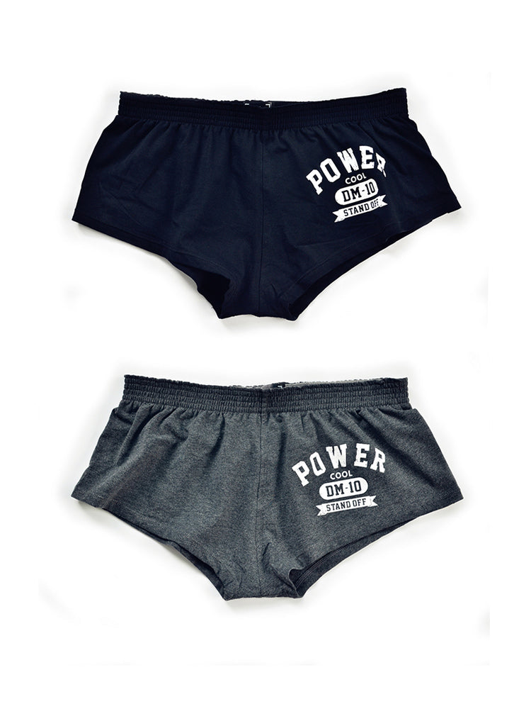 Men's DM Printed Lettering Low Waist Sexy Cotton Boxer Shorts