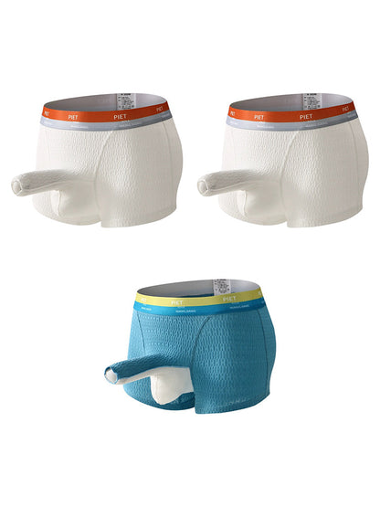 3 Pack Separate Pouch Trunks with Open Fly