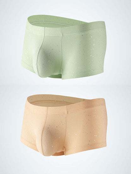 2-pack Men's Sexy Shiny Pouch Boxer Briefs