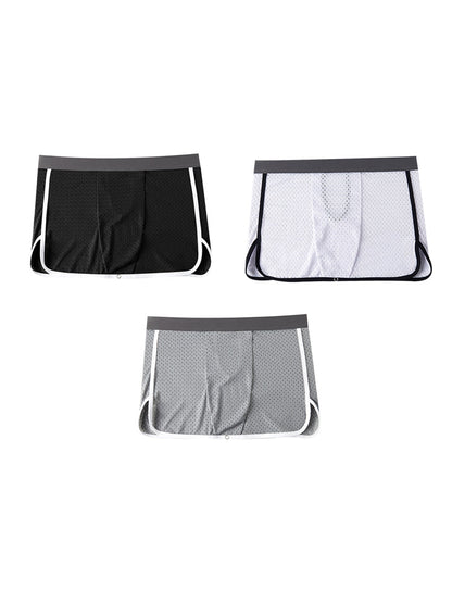 2 Pack Men's  Button Casual U-Shaped Roman Skirt Dual-Purpose Arrow Pants Underwear