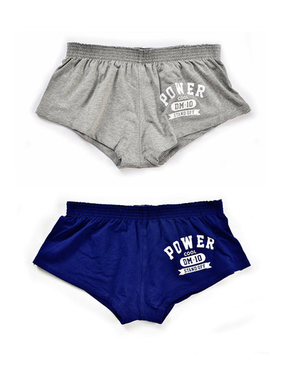 Men's DM Printed Lettering Low Waist Sexy Cotton Boxer Shorts