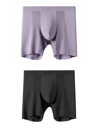 2 Pack Men's Long Athletic Boxer Briefs