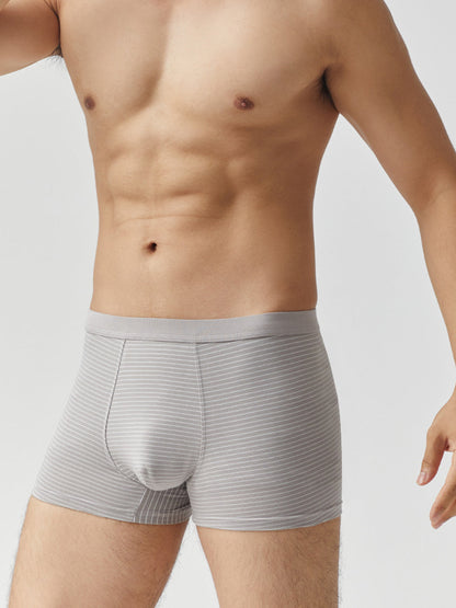 3 Pack Men's Striped Trunks for Ultimate Comfort