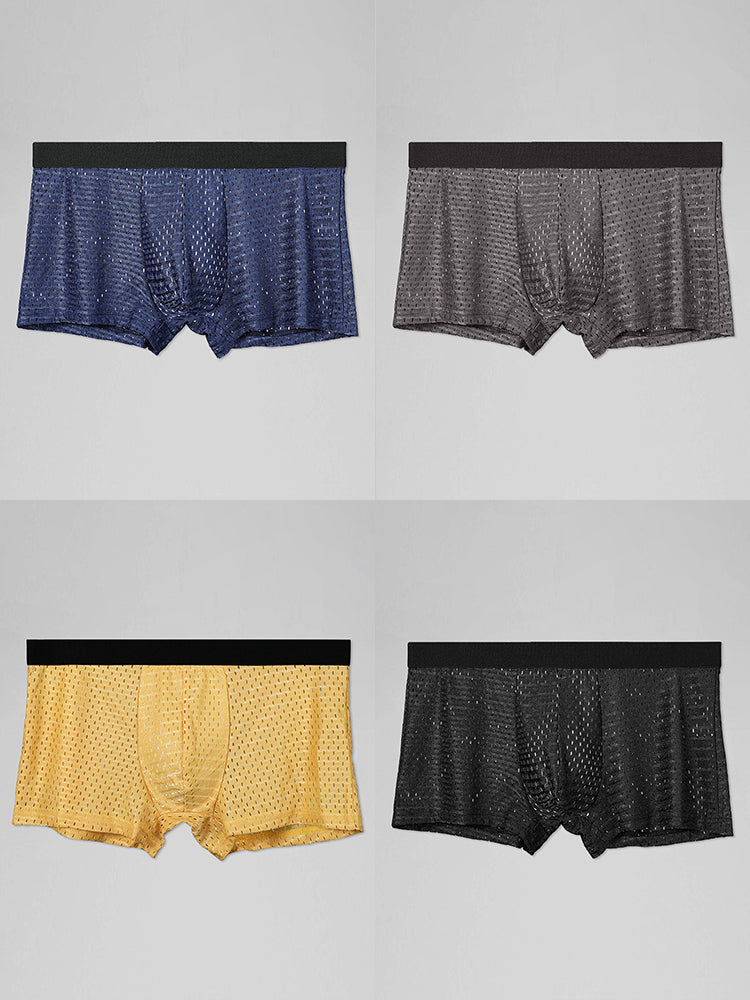 Mesh Ice Silk Cool Fresh Men's Trunks