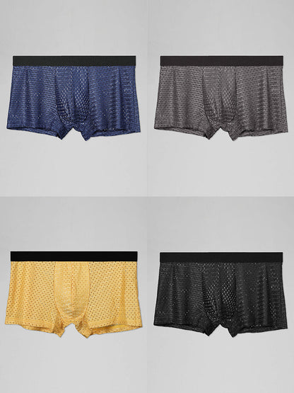 Mesh Ice Silk Cool Fresh Men's Trunks