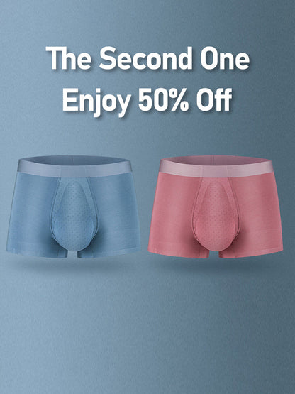 Men's Seamless Trunks with Organic Latex Support Cup