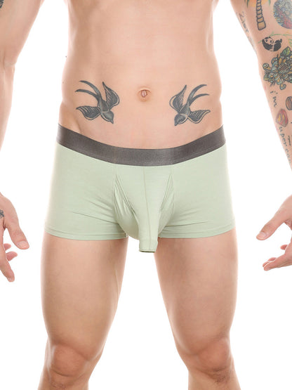 Men's Dual Ball Pouch Trunks With Fly Front