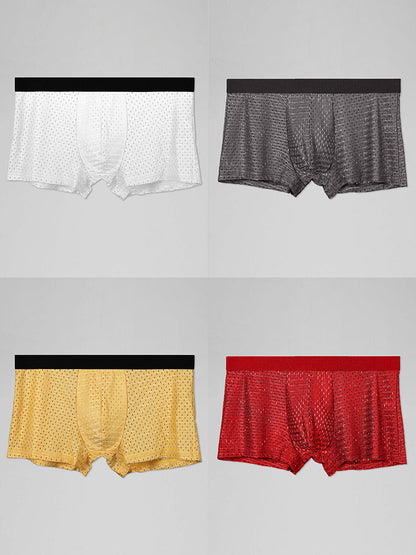 Mesh Ice Silk Cool Fresh Men's Trunks