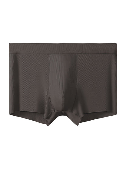4 Pack Men's Ice Silk Seamless Trunks Underwear