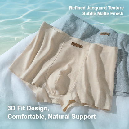 Men's Premium Pure Cotton Boxer Briefs - 10A Antibacterial Underwear