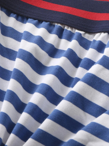 Men's Striped Casual Loungewear Loose Boxer Briefs