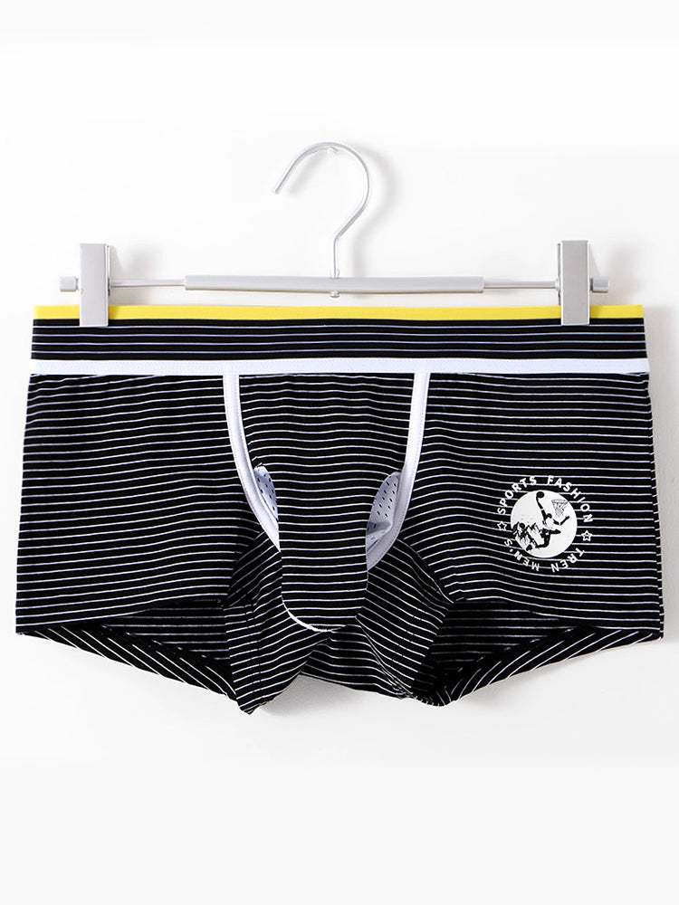 2 Pack Men's Separate Support Pouch Cotton Trunks