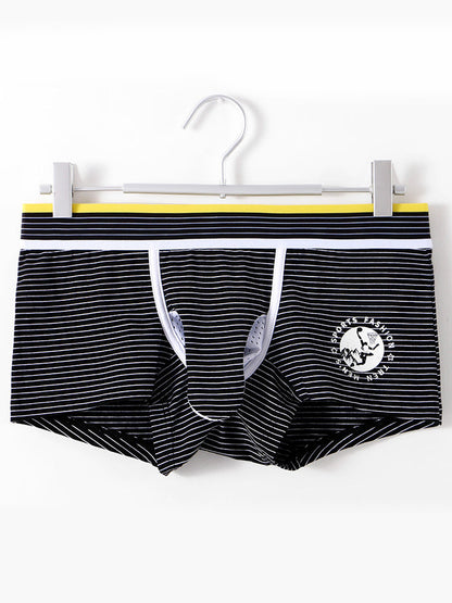 2 Pack Men's Separate Support Pouch Cotton Trunks