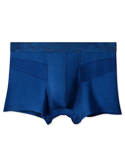 3 Pack Men's Breathable Splicing Mesh Trunks