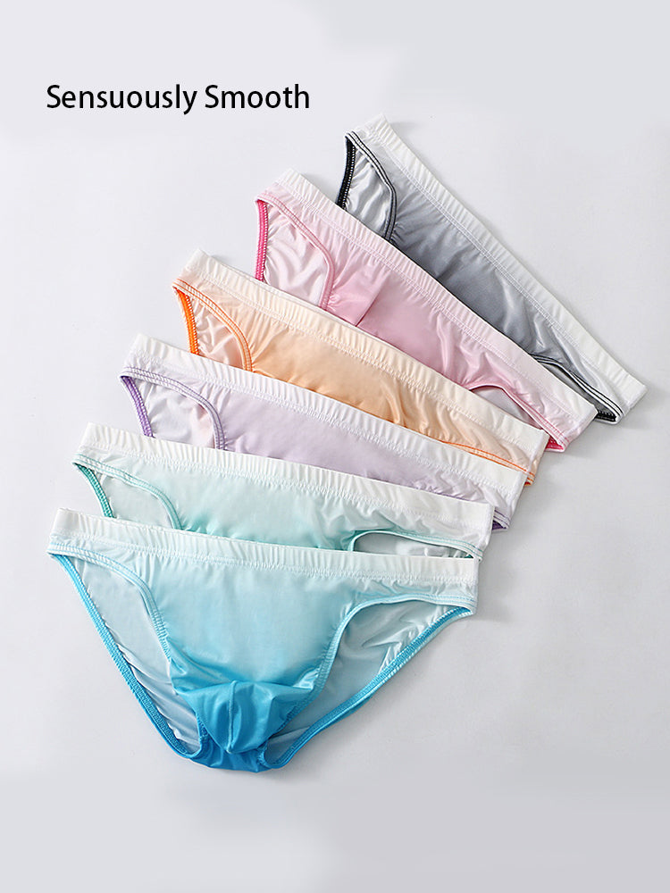 Men's Sensual Silk-Like Loose Gradient Color Bikini