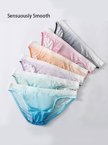 Men's Sensual Silk-Like Loose Gradient Color Bikini